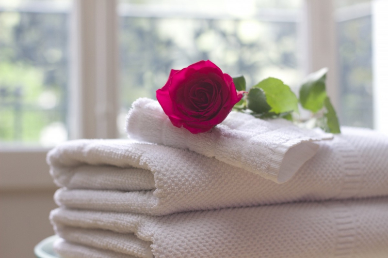 chambre-hote-LA ROCHETTE-min_towel_rose_clean_care_salon_spa_white_bath-731641